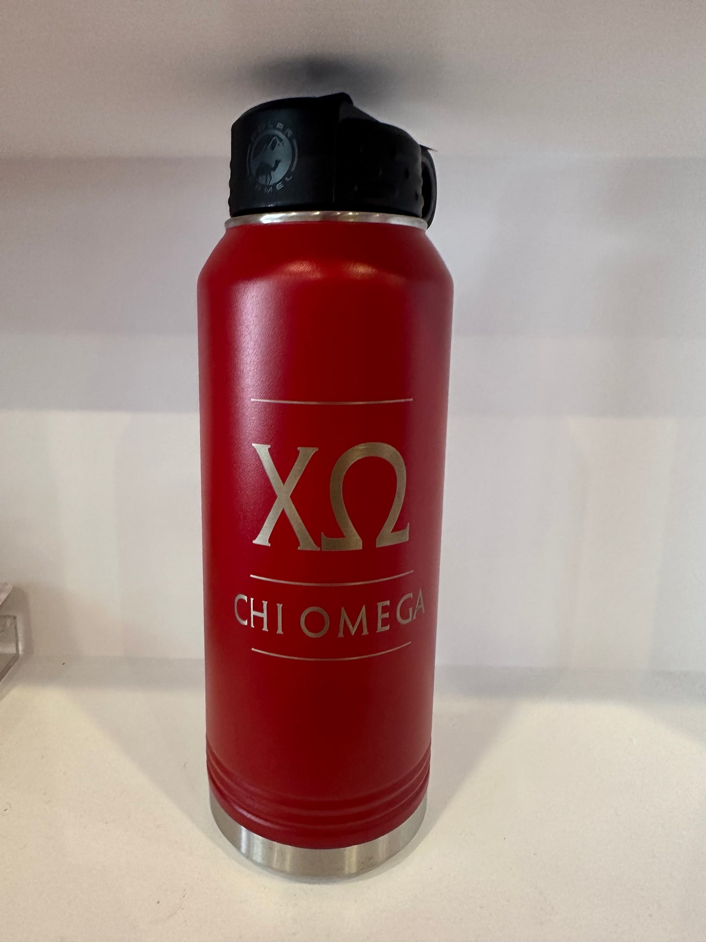 Chi Omega 32 Ounce Insulated Water Bottle